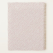 かわいいピンクのブルゴーニュフェイク金ゴールドフローラUnicorn Kids プランナー手帳 (裏面)