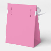 かわいいピンクのベビーの足跡その女の子の赤ちゃんシャワー フェイバーボックス (裏面サイド)