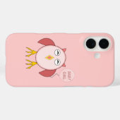 かわいいピンクのベビーガールフクロウiPhoneケース Case-Mate iPhoneケース (裏面 (横))