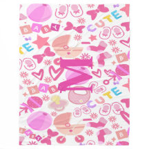 かわいいピンクのベビーガール子供部屋パターパーソナライズされたン