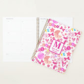 かわいいピンクのベビーガール子供部屋パターパーソナライズされたン プランナー手帳 (ディスプレー)