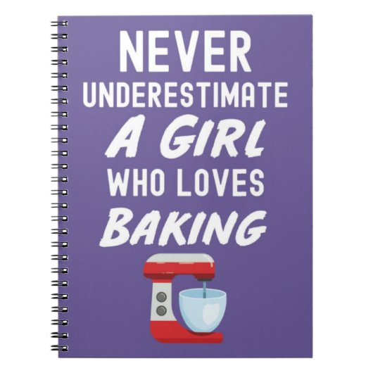 かわいいピンクのベビーギフト 女の子のための子供の料理人 ノートブック (正面)
