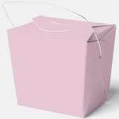 かわいいピンクのベビーシャワー ロッキングホースの幸運のお守り フェイバーボックス (裏面)