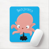 かわいいピンクのベビータコ漫画のユーモア マウスパッド (マウス)