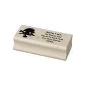 かわいいピンクのベビータコ漫画のユーモア ラバースタンプ (スタンプ)