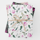 かわいいピンクのベリーの贈り物 ラッピングペーパーシート (インサイチュ)