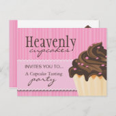 かわいいピンクのベーカリーの郵便はがき インビテーションポストカード (正面/裏面)