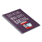 かわいいピンクのベーカリーギフト 女の子 赤ちゃん 子供 お菓子作り ノートブック (右側)