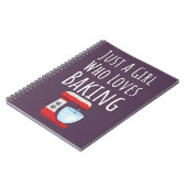 かわいいピンクのベーカリーギフト 女の子 赤ちゃん 子供 お菓子作り ノートブック (左側)