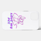 かわいいピンクのペット猫が大好き Case-Mate iPhoneケース (裏面 (横))
