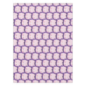 かわいいピンクのポットは豚の漫画イラストレーション テーブルクロス (正面)