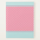 かわいいピンクのマトリョーシカロシアのドール プランナー手帳 (裏面)