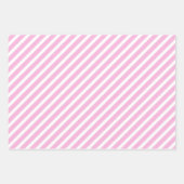 かわいいピンクのミントパープルカラフルドット名誕生日 ラッピングペーパーシート (正面2)