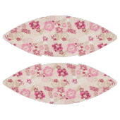 かわいいピンクのモダンな花柄ハイトップスニーカー アメリカンフットボール (パネル)