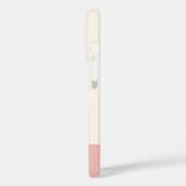 かわいいピンクのモルモットのモノグラムイラスト Case-Mate iPhoneケース (裏面 / 左)