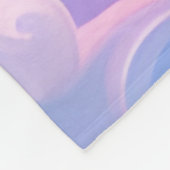 かわいいピンクのユニコーンと名前シェルパブランケット フリースブランケット (角)