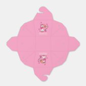 かわいいピンクのユニコーン女の子の誕生日パーティー フェイバーボックス (折り畳みなし)