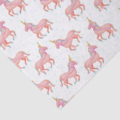 かわいいピンクのユニコーン赤ちゃんシャワーパターン 薄葉紙 (詳細)
