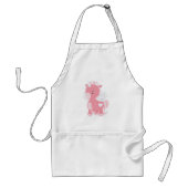 かわいいピンクのユニコーン スタンダードエプロン (正面)