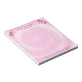 かわいいピンクのユニコーン ノートパッド (アングル)