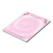 かわいいピンクのユニコーン ノートパッド (回転)