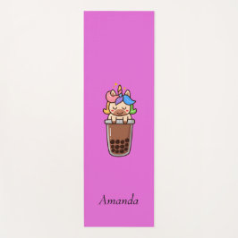 かわいいピンクのユニコーン ヨガマット