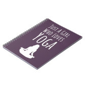 かわいいピンクのヨガギフト 女子・子供向け プレゼントに ノートブック (左側)