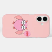 かわいいピンクのラブユーオウル Case-Mate iPhoneケース (裏面 (横))