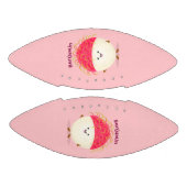 かわいいピンクのランブタンの漫画イラストレーション アメリカンフットボール (パネル)