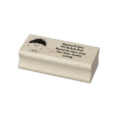 かわいいピンクのランブタン漫画イラストレーション ラバースタンプ (スタンプ)