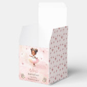 かわいいピンクのリトルバレリナツチュガールベビーシャワー フェイバーボックス (オープン)