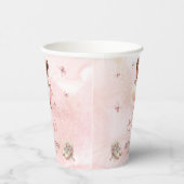 かわいいピンクのリトルバレリナツチュガールベビーシャワー 紙コップ (右)