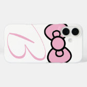 かわいいピンクのリボンのファンタジー Case-Mate iPhoneケース (裏面 (横))