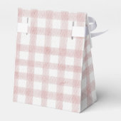 かわいいピンクのリボン赤ちゃんシャワー フェイバーボックス (裏面サイド)