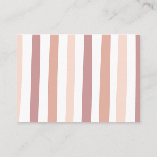 かわいいピンクのレインボーガールベビーシャワーおむつラッフル エンクロージャーカード (裏面)