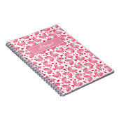 かわいいピンクのレインボー&ハートパターンキッズ ノートブック (右側)