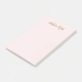 かわいいピンクのレトロフォントと星たち ポストイット (アングル)