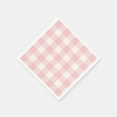 かわいいピンクのヴィンテージ自転車ガールベビーシャワー スタンダードカクテルナプキン (角)