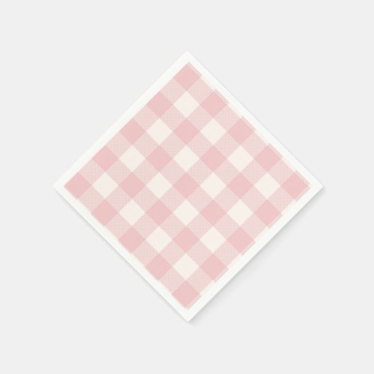 かわいいピンクのヴィンテージ自転車ガールベビーシャワー スタンダードカクテルナプキン (角)