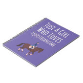 かわいいピンクの乗馬ギフト 赤ちゃんの女の子のための子供向け ノートブック (左側)