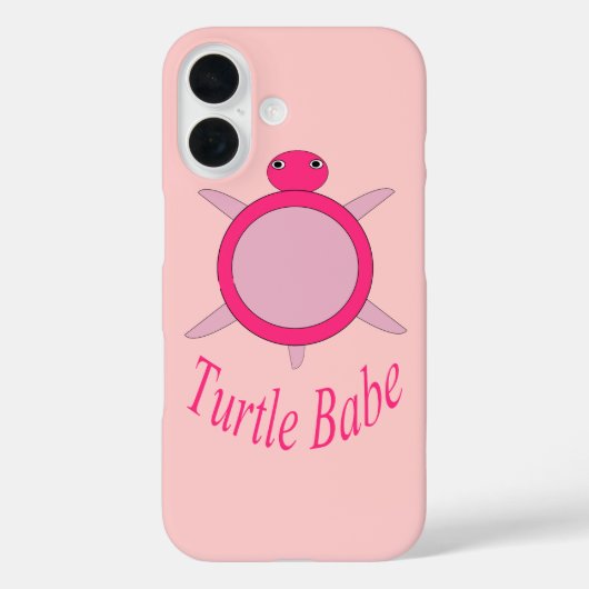 かわいいピンクの亀の赤ちゃんiPhoneケース Case-Mate iPhoneケース (裏面)