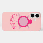 かわいいピンクの亀の赤ちゃんiPhoneケース Case-Mate iPhoneケース (裏面 (横))