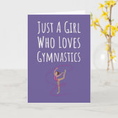 かわいいピンクの体操カード　赤ちゃんの女の子　子供向け カード (黄色い花)