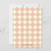 かわいいピンクの台所小道具のブライダルシャワーの招待 招待状 (裏面)