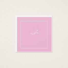 かわいいピンクの名刺