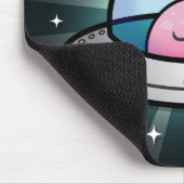 かわいいピンクの外国のマウスパッド マウスパッド (コーナー)