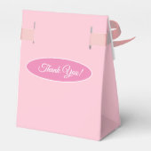かわいいピンクの女の子ありがとう フェイバーボックス (裏面サイド)