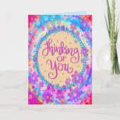 かわいいピンクの女の子のあなたを想って インスピリテイション カード (正面)