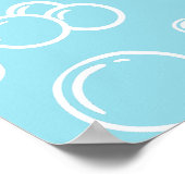 かわいいピンクの女の子アクソロトル誕生日パーティー ポスター (角)