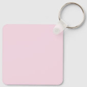 かわいいピンクの女の子フォトコラージュパーソナライズされた キーホルダー (裏面)